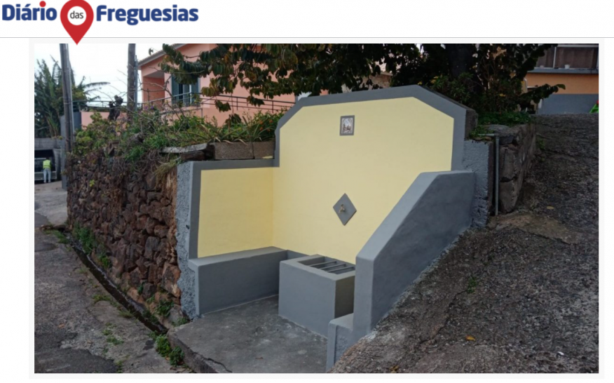 Junta de Freguesia do Caniço reabilita Fontenário da Rua Sidónio Serôdio