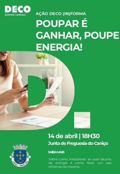 Sessão informativa - Ação (In)forma "Poupar é ganhar, poupe energia!"