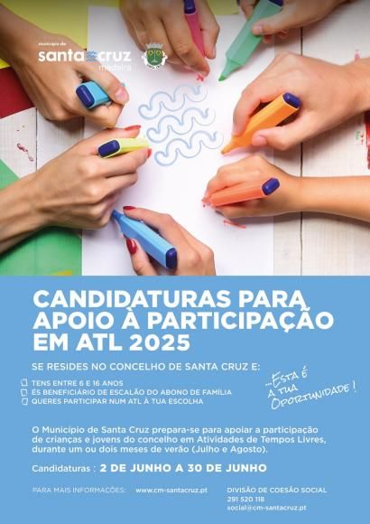 Candidaturas para Apoio à participação em ATL 2025