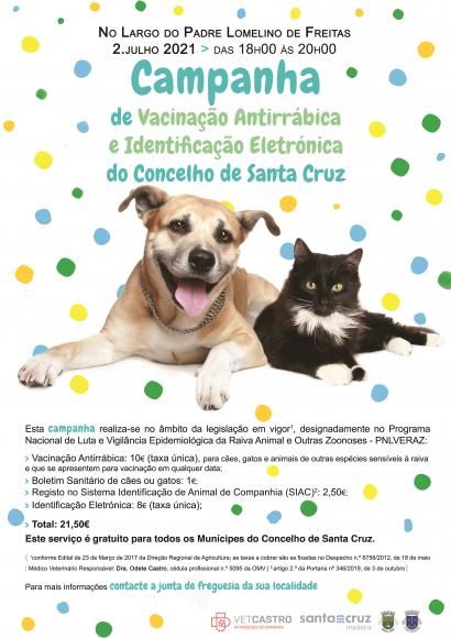 Campanha de Vacinação Antirrábica e identificação Eletrónica 2021