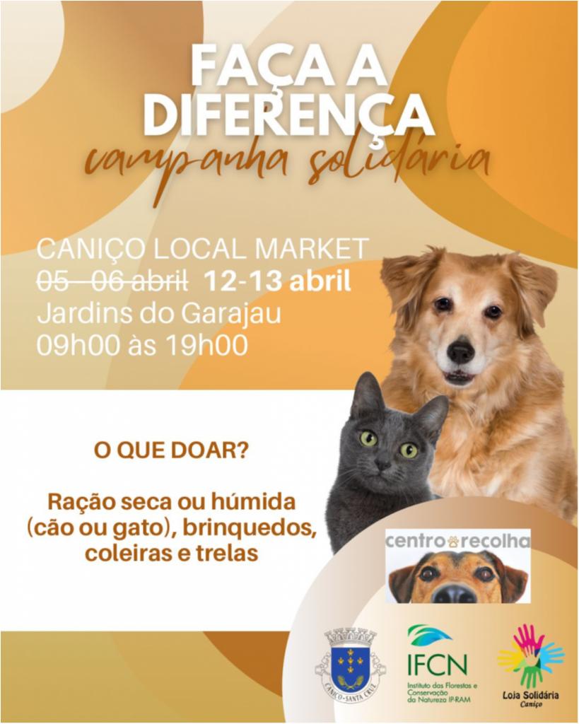 Campanha solidária do evento de abril do Caniço Local Market 2025 (Adiada)