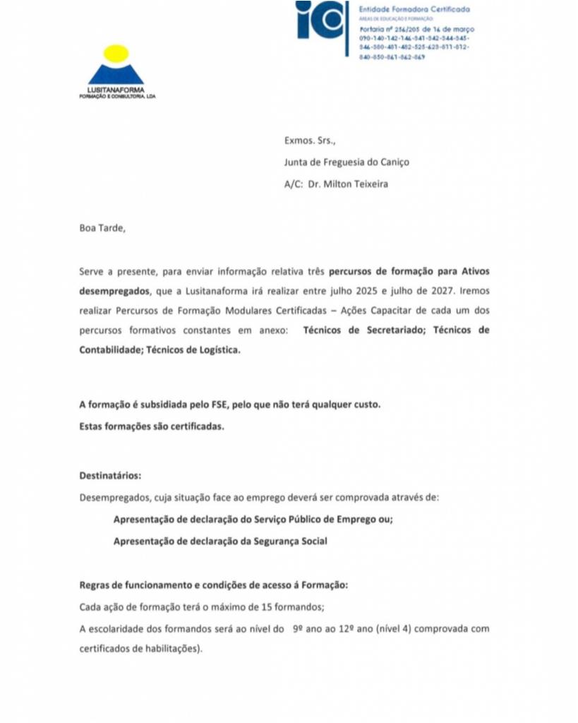 Cursos FSE - Informações