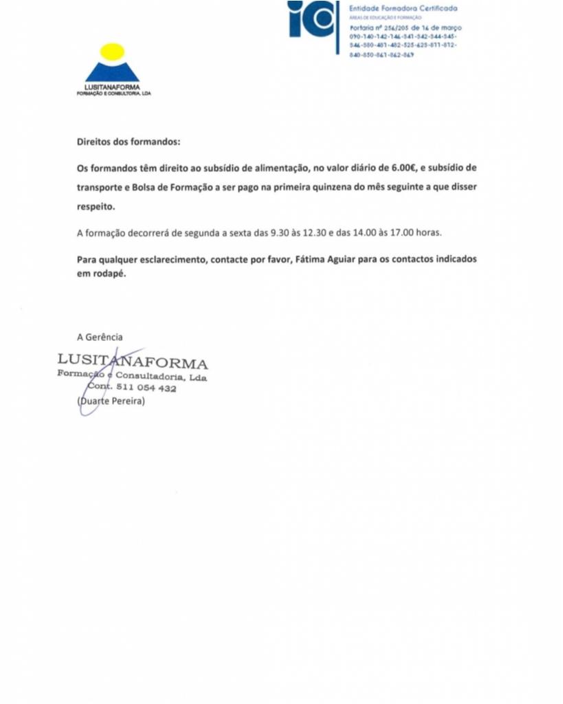 Cursos FSE - Informações 2
