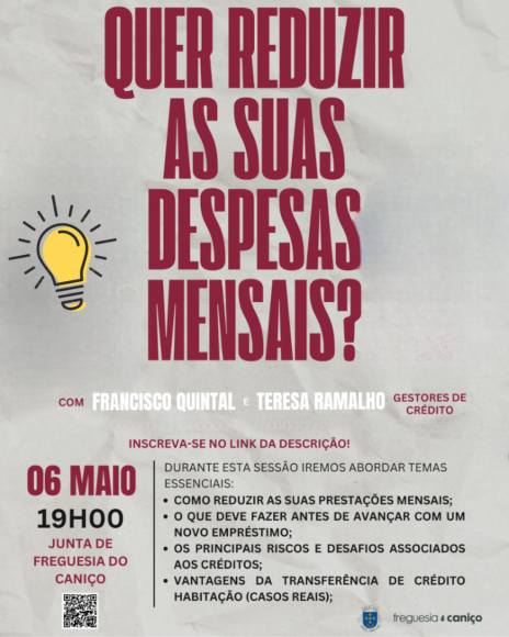 Ação de sensibilização - "Literacia Financeira e Melhoria das Condições Financeiras das famílias" Ação de sensibilização - "Literacia Financeira e Melhoria das Condições Financeiras das famílias"