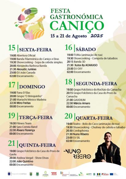 Cartaz oficial - Festa Gastronómica do Caniço 2025 Cartaz oficial - Festa Gastronómica do Caniço 2025