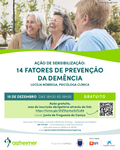 Ação de Sensibilização: "14 Fatores de Prevenção da Demência"
