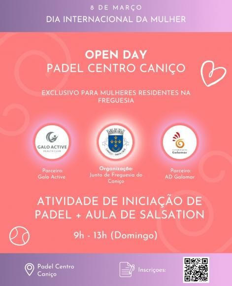 Dia da Mulher - Atividades no Padel Centro Cani&ccedil;o