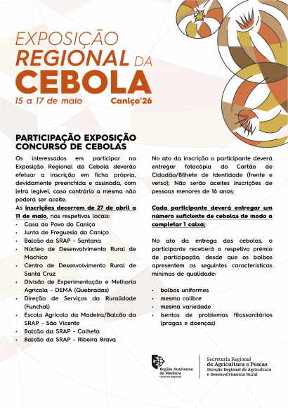 Festa da Cebola 2026 - Inscri&ccedil;&otilde;es de agricultores para exposi&ccedil;&atilde;o de cebola