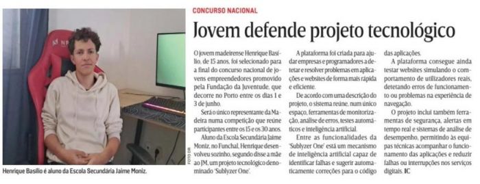 Concurso Nacional - Projeto Tecnol&oacute;gico "Sublyzer One"