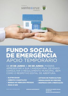 Candidaturas Fundo Social de Emerg&ecirc;ncia - Apoio Tempor&aacute;rio