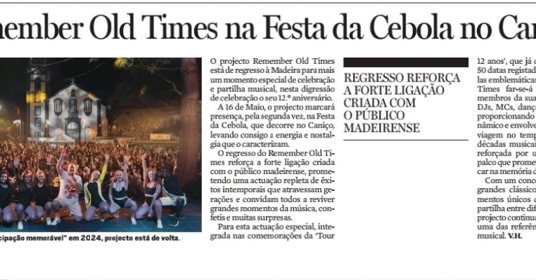 Remember Old Times Not&iacute;cia - FC26