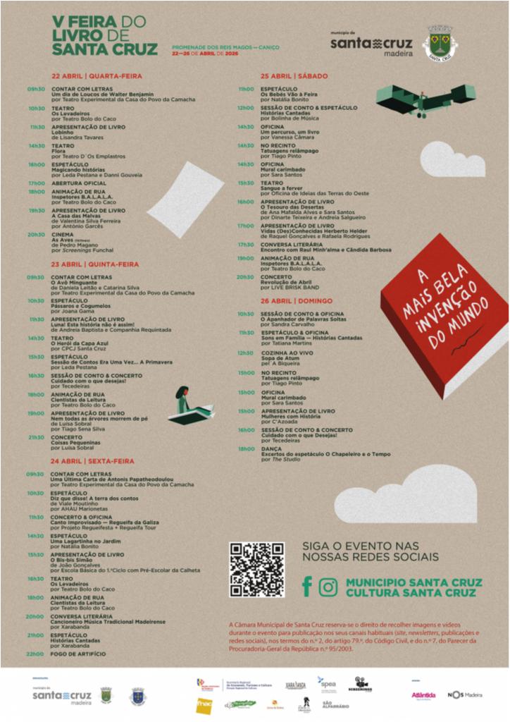 Programa - V Feira do Livro de Santa Cruz